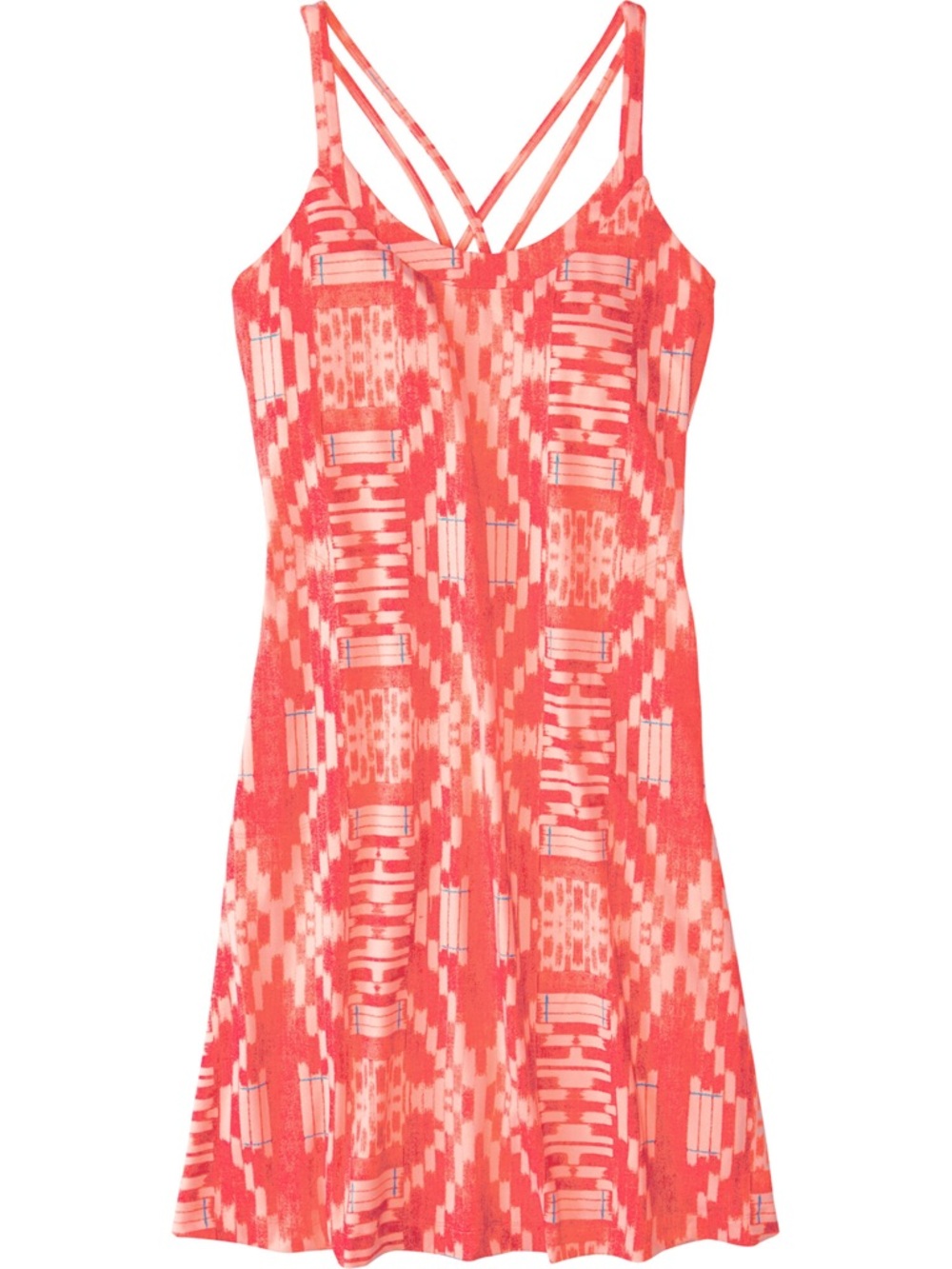 Title Nine Yes Dress Inca Coral w/ Padded Shelf Bra & Zip Pockets S